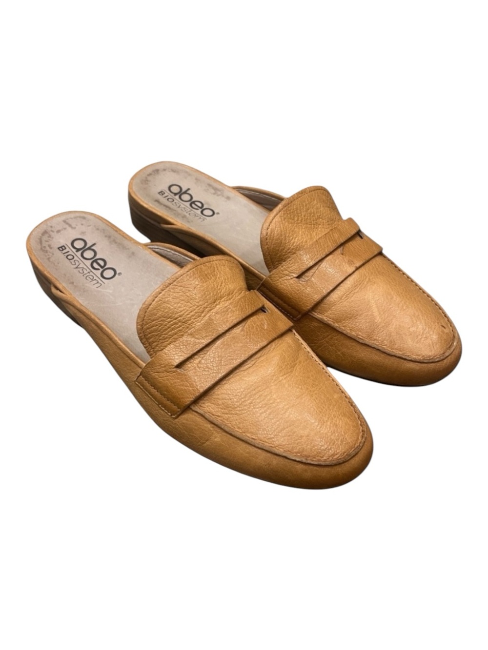 Abeo tan loafer Leather mules 8.5 N